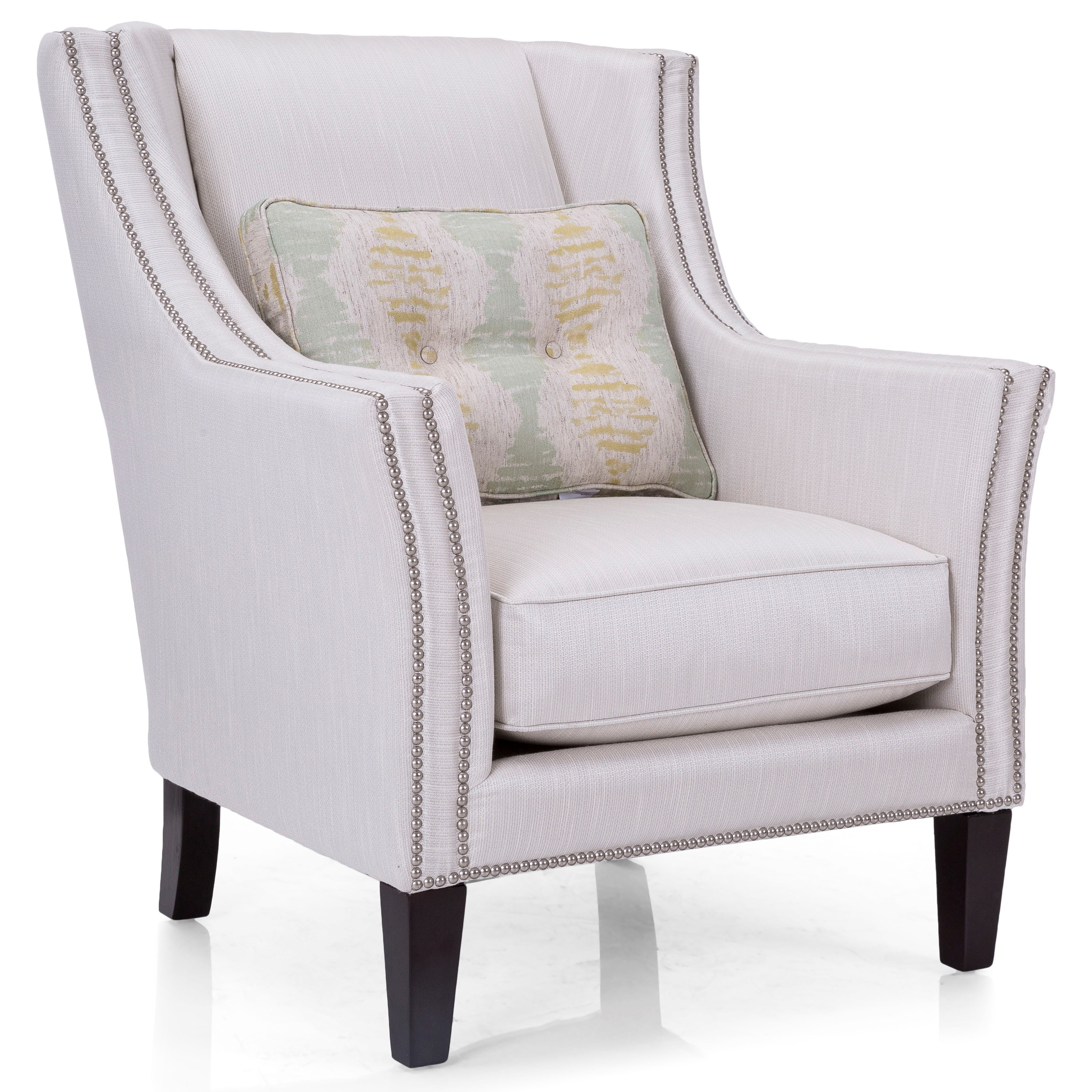 DecorRest Upholstered Accents 2825 CHAIR Chair with Track Arms and